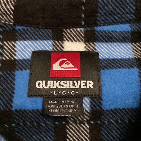 NEVER WORN! Quiksilver Flannel LS - Picture 7 of 16